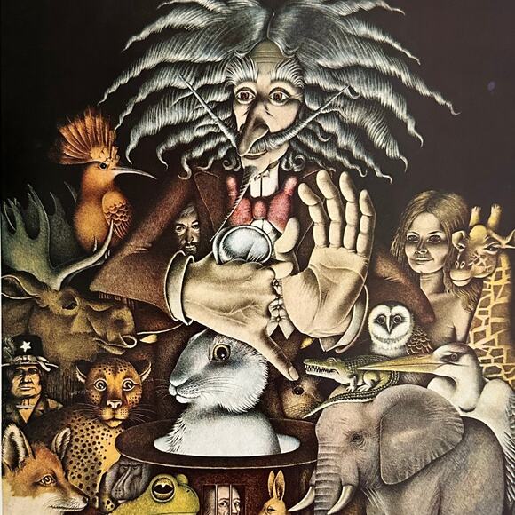 Ken Laidlaw, The Magician, Fantasy, Illustration, Art Print, ~ 250801-WH 595 G - Picture 1 of 2